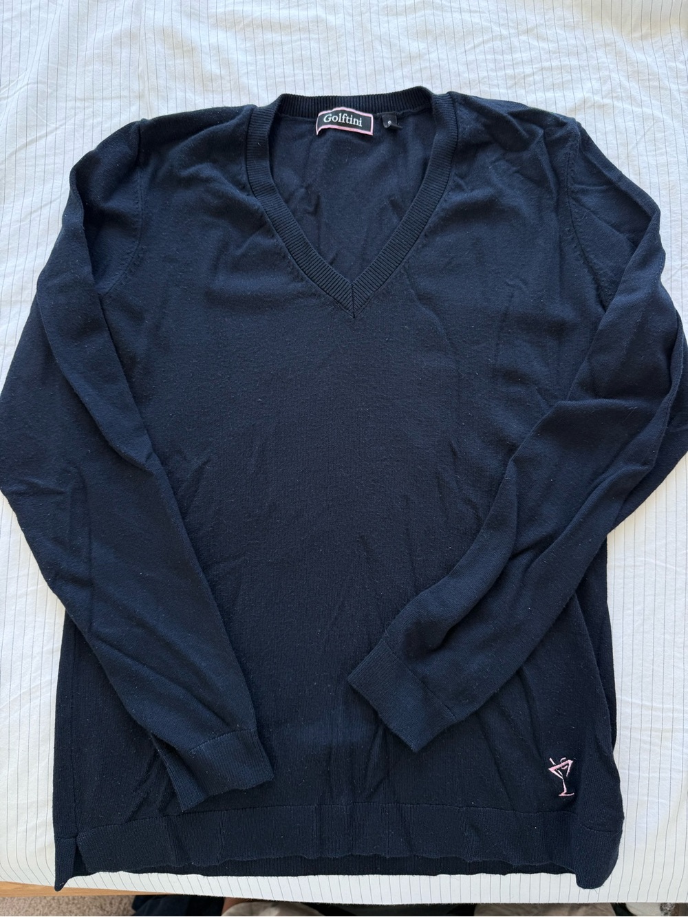 Golfini Women's V-Neck Sweater - Black